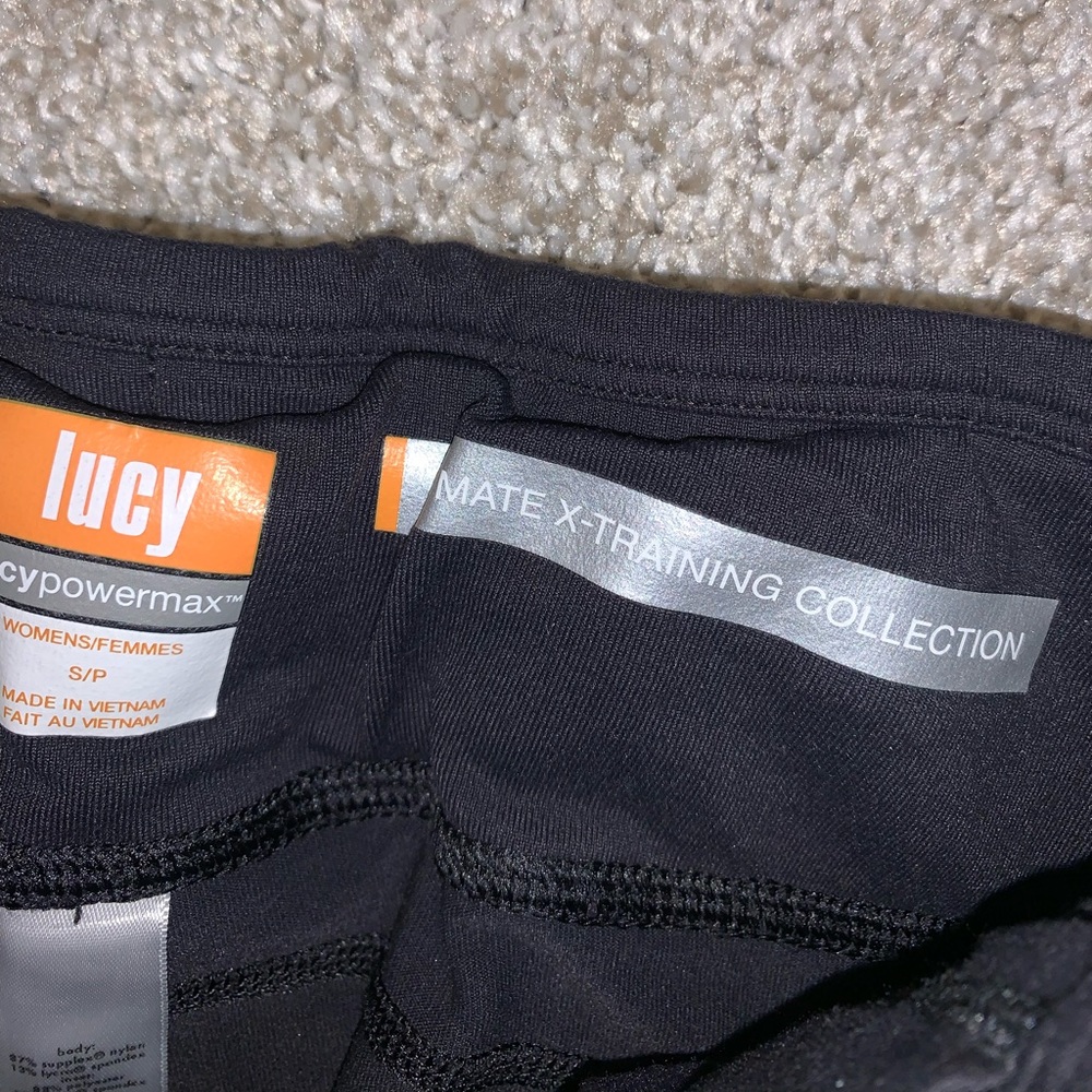 Lucy Powermax Black Capri Legging pants size S - Picture 7 of 12